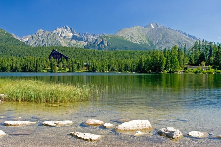 Lake Strbske and mountains, Slovakia