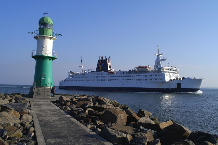 Finnlines ferry leaving port