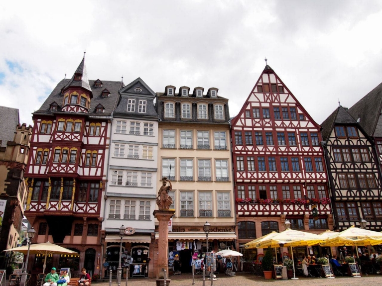 Main square in Frankfurt