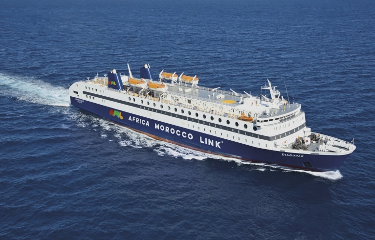 AML ferry at open sea
