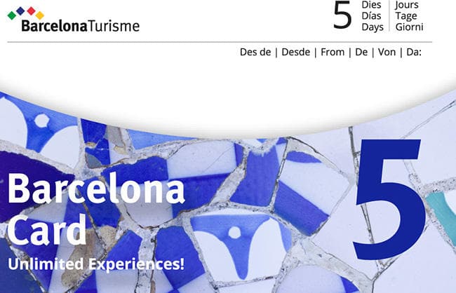 Barcelona city card