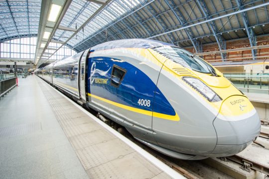 The Eurostar high-speed train