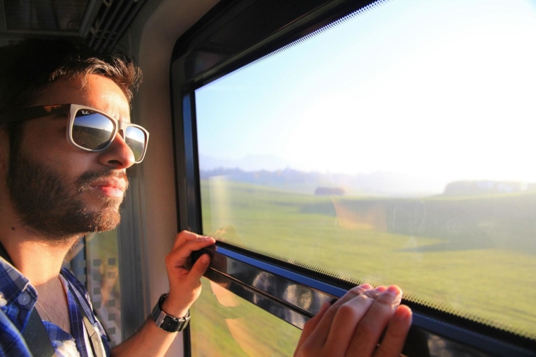 View from Altaria high-speed train