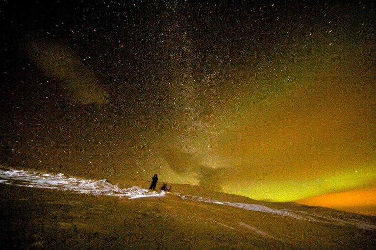 Northern lights in Swedish Lapland