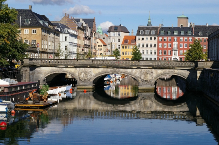 One of the canals of Copenhagen, Denmark